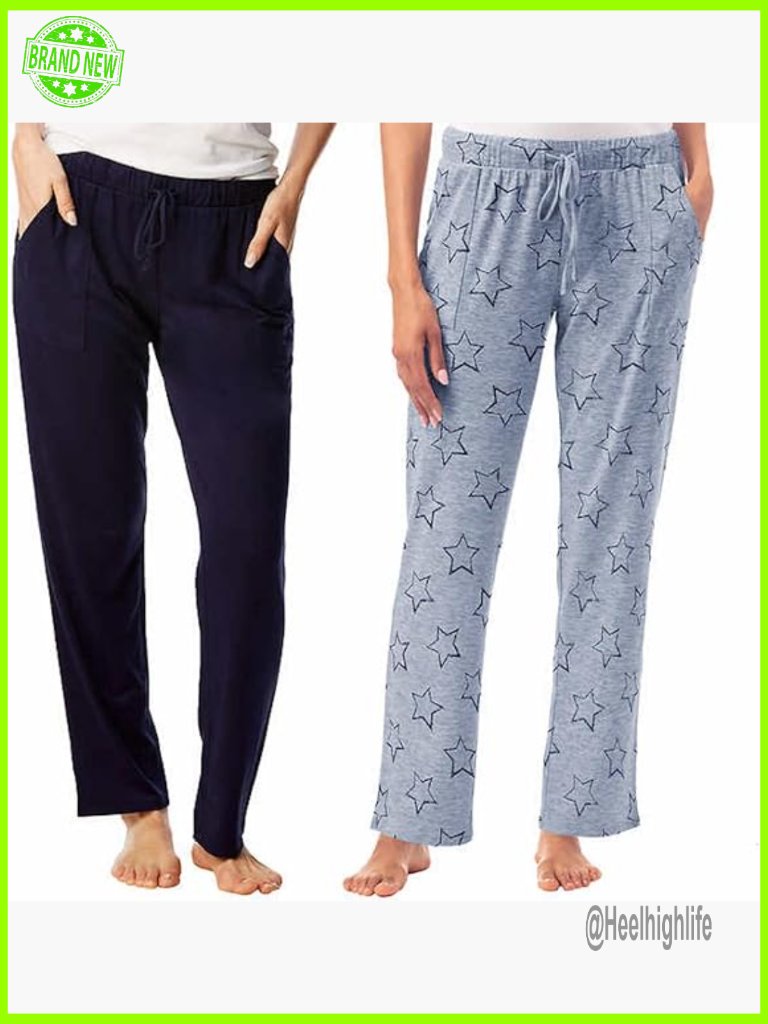 Relaxed Fit Lounge Pants With Pockets, 2-Pack
